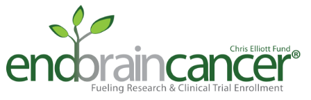 Logo: Chris Elliot Fund. End Brain Cancer®. Fueling research and clinical trial enrollment.